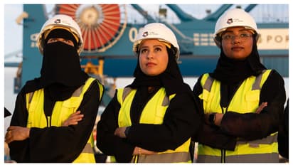 neom port gives training to 10 saudi women in remote crane operation