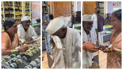 93 year old man arriving to buy a mangalsutra for his wife