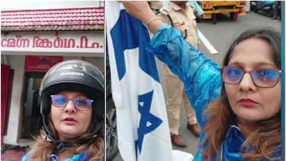  Neetha Bright Fernandes holding Israel flag