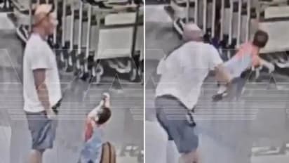 toddler attacked in airport 