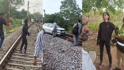 Car On Railway Track