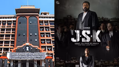 Kerala High Court (left) and JSK poster