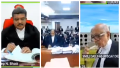 Gujarat senior advocate drinks beer during virtual court hearing