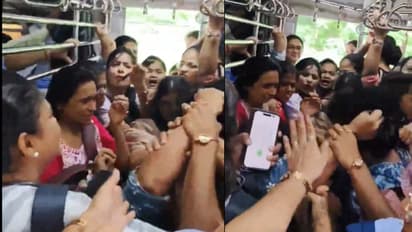 Scuffle between two women