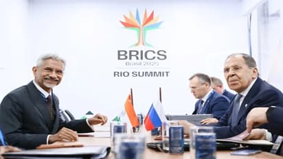 External Affairs Minister S Jaishankar with Russia’s Foreign Minister Sergey Lavrov