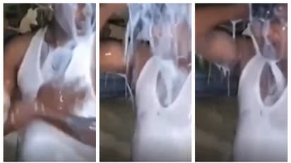  man shower in 40 litres of mild to celebrate divorce 