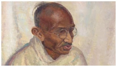 Mahatma Gandhi's rare oil painting