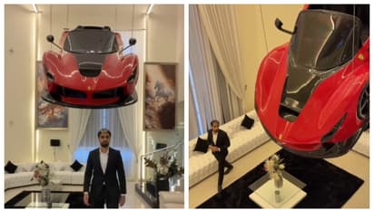 Ferrari hangs on home Ceiling