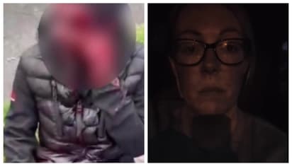 woman rescues an Indian man who faced a racial attack in Ireland