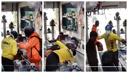 thieves disguised as Swiggy Blinkit delivery agents looted jewelry in six minutes