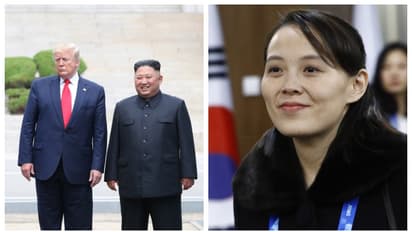 Donald Trump, Kim Jong Un and Kim Yo Jong