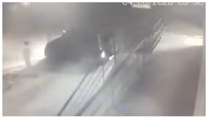 Thieves failed in trying to theft ATM machine with Thar