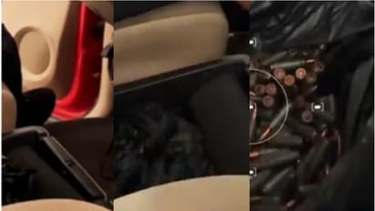 gun bullets inside car