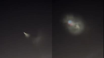 video showing strange object appearing in the sky