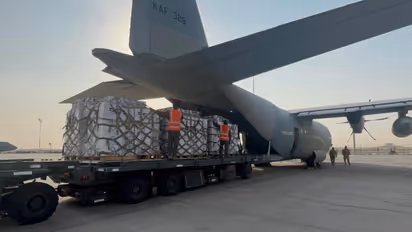  relief plane to support palestinians 