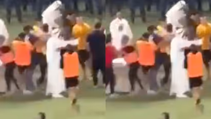 conflict broke out between teammates during football match