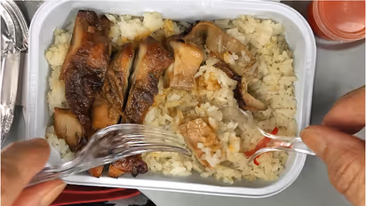 food inside flight 