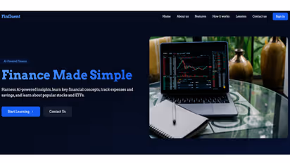 Teen Innovator Launches Finfluent, an AI Platform for Financial Literacy