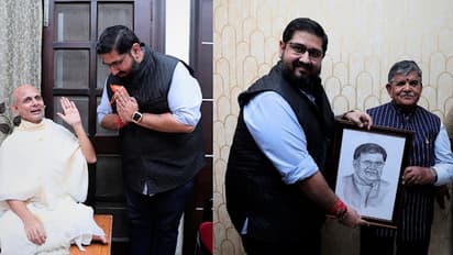 Sahil Luthra Meets Jain Spiritual Leader Shri Hansratna Surishwarji Maharaj Ji