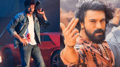 Chiranjeevi and Ram Charan