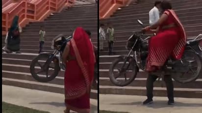 Watch: Pratapgarh Couple's Dangerous Bike Stunt Ends With Police Action, Video Goes Viral