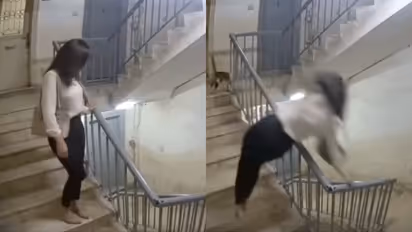 'Is That a Jinn?': Woman’s Mysterious Fall Down Staircase in Egypt Sparks Supernatural Debate - WATCH