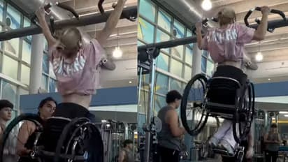 Woman in Wheelchair Does Pull-Ups at Gym, Leaves Internet in Awe as People Call Her ‘Superwoman’