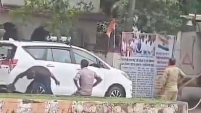 Fire Tender Called In to Wash BJP MLA’s Car? Viral Video Sparks Outrage in Madhya Pradesh | WATCH