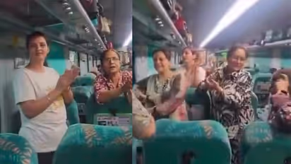 Train Coach Becomes a Wedding Venue as Passengers Sing and Dance, Viral Video Sparks Debate (WATCH)