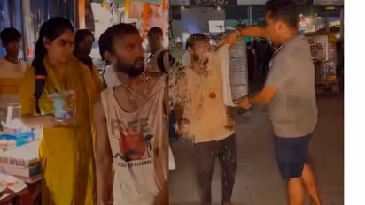 Caught On Camera: Man Assaults Bhel Seller, Throws Puffed Rice Onto Road In Bihar | WATCH Viral Video