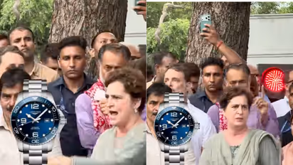 Rs 2.04 Lakh! Priyanka Gandhi Vadra’s Longines Watch Steals The Show During Protest
