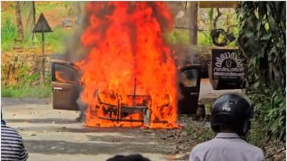 Car fire thodupuzha