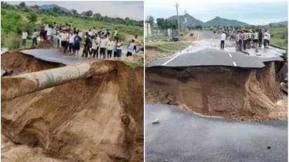 Road collapsed in Jaipur