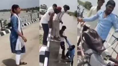 Man claims wife pushed him during selfie