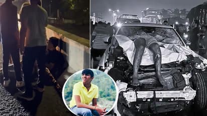 Ahmedabad ISKCON Over Bridge Jaguar Accident