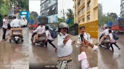 Thane Student chased traffic police 
