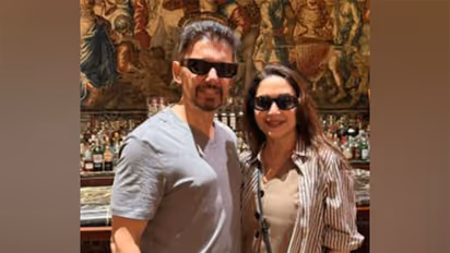 Madhuri Dixit and Shriram Nene