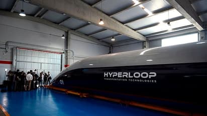Virgin Hyperloop transports its first human passengers inside a levitating pod