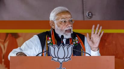 PM Modi at BJP office