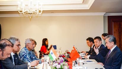 S Jaishankar with Wang Yi