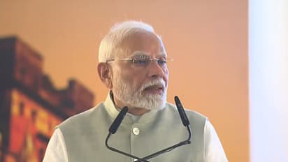 Prime Minister Narendra Modi on a visit to Varanasi his Lok Sabha constituency bsm