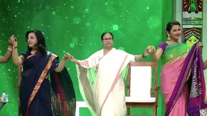 Mamata Banerjee in the television reality show Dance video with Rachna Banerjee and Donna Ganguly goes viral bsm
