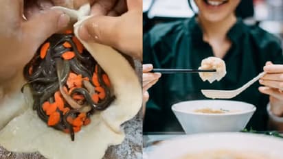 live worms inside momos