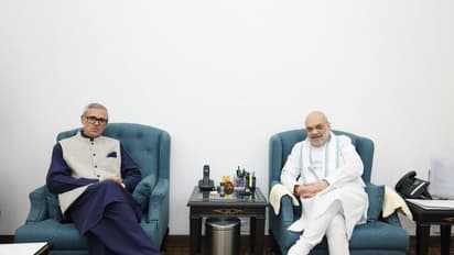 Amit Shah and Omar Abdullah meeting