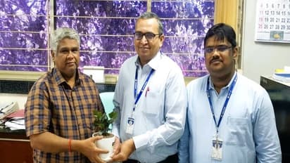 Bank of India representatives visited Auroville Foundation