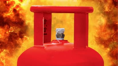 Gas cylinder fire