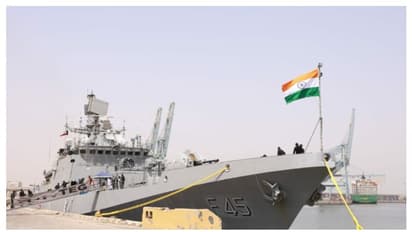 Indian naval ship INS TEG  in Kuwait