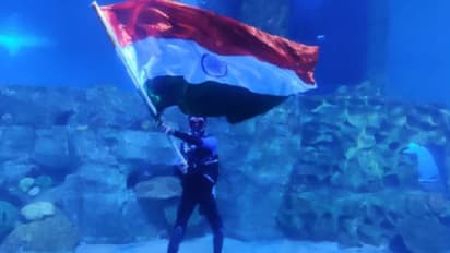 Come Witness the Largest Indian Flag Hoisting Underwater at VGP Marine Kingdom, Chennai