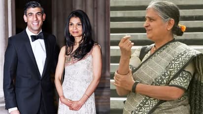 Rishi Sunak with Sudha Murthy