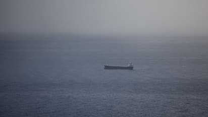 Cargo ships are seen at Israel's Haifa commercial shipping port